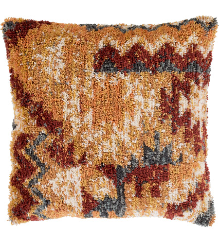 rustic orange throw pillows