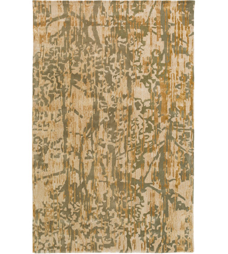 Surya ZPH3001-576 Zephyr 90 X 60 inch Green and Brown Area Rug, Wool, Jute, and Viscose photo