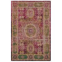 Surya AMS1014-576 Amsterdam 90 X 60 inch Pink and Yellow Area Rug, Polyester and Cotton photo thumbnail