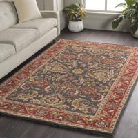 Surya AWHY2061-69 Middleton 108 X 72 inch Bright Red/Charcoal/Mustard/Dark Brown/Olive/Tan Rugs, Rectangle awhy2061-roomscene_201.jpg thumb