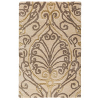 Surya CAN2013-23 Modern Classics 36 X 24 inch Neutral and Gray Area Rug, Wool photo thumbnail