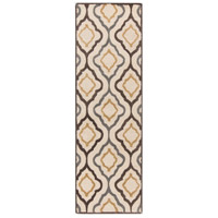 Surya CAN2024-268 Modern Classics 96 X 30 inch Neutral and Brown Runner, Wool thumb