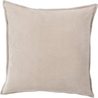 Surya CV005-2222 Cotton Velvet 22 X 22 inch Taupe Pillow Cover, Square photo thumbnail