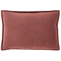 Surya CV030-1319 Cotton Velvet 19 X 13 inch Rust Pillow Cover, Lumbar thumb
