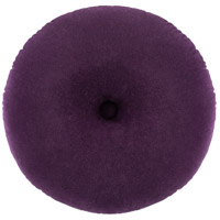 Surya CV040-1818 Cotton Velvet 18 X 18 inch Dark Purple Pillow Cover, Round thumb