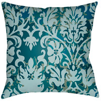 Surya DK003-1818 Moody Damask 18 X 18 inch Green and Blue Outdoor Throw Pillow photo thumbnail