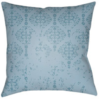 Surya DK014-1818 Moody Damask 18 X 18 inch Blue Outdoor Throw Pillow photo thumbnail