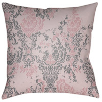 Surya DK023-1818 Moody Damask 18 X 18 inch Pink and Purple Outdoor Throw Pillow thumb