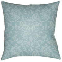 Surya DK027-2020 Moody Damask 20 X 20 inch Blue and Blue Outdoor Throw Pillow dk027.jpg thumb