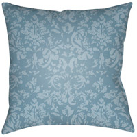 Surya DK034-1818 Moody Damask 18 X 18 inch Blue and Navy Outdoor Throw Pillow photo thumbnail