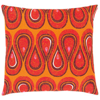 Surya GBT001-1818D Global Brights 18 X 18 inch Bright Orange/Bright Red/Bright Pink/Burgundy Pillow Kit, Square photo thumbnail