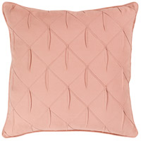 Surya GCH001-1818P Gretchen 18 X 18 inch Pale Pink Pillow Kit, Square photo thumbnail