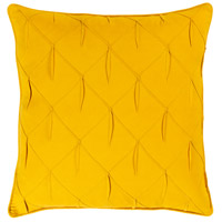 Surya GCH005-2020P Gretchen 20 X 20 inch Bright Yellow Pillow Kit, Square photo thumbnail