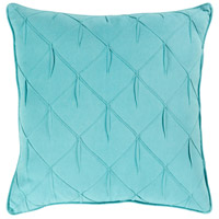 Surya GCH006-1818D Gretchen 18 X 18 inch Teal Pillow Kit, Square photo thumbnail