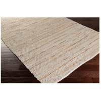 Surya GDE4000-810 Gideon 120 X 96 inch Gray and Silver Area Rug, Jute and Leather alternative photo thumbnail