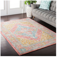 Surya GER2322-5376 Germili 87 X 63 inch Coral/Mint/Bright Yellow/Beige Rugs, Polyester alternative photo thumbnail
