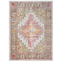 Surya GER2323-5376 Germili 87 X 63 inch Coral/Beige/Bright Yellow/Camel/Dark Brown Rugs, Polyester photo thumbnail