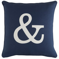 Surya GLYP7073-1818 Glyph 18 X 18 inch Navy Pillow Cover, Square photo thumbnail