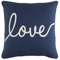 Surya GLYP7099-1818 Glyph 18 X 18 inch Navy/Ivory Pillow Cover, Square photo thumbnail
