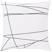 Surya GPC003-1818 Graphic Punch 18 X 18 inch White/Black Pillow Cover photo thumbnail