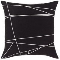 Surya GPC004-1818D Graphic Punch 18 X 18 inch Black/White Pillow Kit, Square photo thumbnail