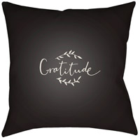 Surya GTD003-2020 Gratitude 20 X 20 inch Black and White Outdoor Throw Pillow photo thumbnail