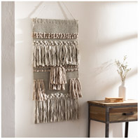 Surya HAL1000-2244 Hallie Khaki/Beige/Ivory/Charcoal Wall Hangings, Rectangle alternative photo thumbnail