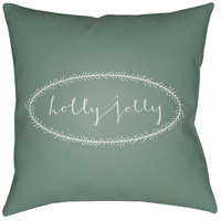 Surya HDY035-2020 Holly Jolly 20 X 20 inch Green and White Outdoor Throw Pillow photo thumbnail