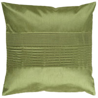 Surya HH013-2222P Solid Pleated 22 X 22 inch Dark Green Pillow Kit thumb