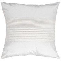 Surya HH017-1818 Solid Pleated 18 X 18 inch White Pillow Cover alternative photo thumbnail