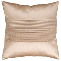 Surya HH019-1818 Solid Pleated 18 X 18 inch Khaki Pillow Cover hh019.jpg thumb