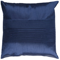 Surya HH029-1818 Solid Pleated 18 X 18 inch Navy Pillow Cover hh029.jpg thumb