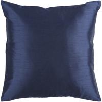 Surya HH032-2222D Solid Luxe 22 X 22 inch Navy Pillow Kit photo thumbnail