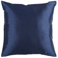 Surya HH032-2222P Solid Luxe 22 X 22 inch Navy Pillow Kit photo thumbnail