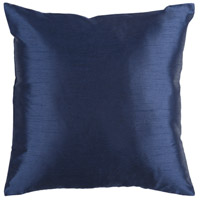 Surya HH032-1818D Solid Luxe 18 X 18 inch Navy Pillow Kit hh032.jpg thumb