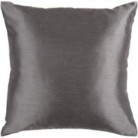 Surya HH034-2222D Solid Luxe 22 X 22 inch Charcoal Pillow Kit thumb