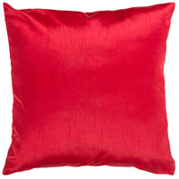 Surya HH035-2222P Solid Luxe 22 X 22 inch Bright Red Pillow Kit thumb