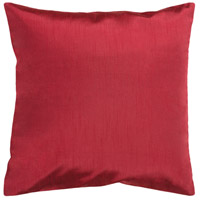 Surya HH042-1818 Solid Luxe 18 X 18 inch Dark Red Pillow Cover photo thumbnail