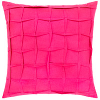 Surya HLN003-1818P Halen 18 X 18 inch Bright Pink Pillow Kit, Square photo thumbnail