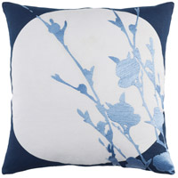Surya HR002-2222P Harvest Moon 22 X 22 inch Navy and Pale Blue Throw Pillow photo thumbnail