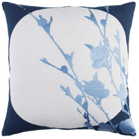 Surya HR002-1818P Harvest Moon 18 X 18 inch Navy and Pale Blue Throw Pillow photo thumbnail