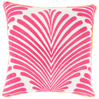 Surya HRT002-2222D Hortense 22 inch Bright Orange, Ivory, Bright Pink Pillow Kit thumb