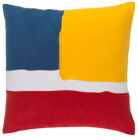 Surya HV002-1818D Harvey 18 X 18 inch Bright Red and Bright Yellow Throw Pillow thumb
