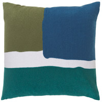 Surya HV003-2020 Harvey 20 X 20 inch Green and Blue Pillow Cover thumb
