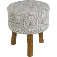 Surya INDO002-161616 Indore Charcoal/ White Furniture, Cube thumb