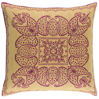 Surya IR002-2020D Indira 20 X 20 inch Bright Pink and Lime Throw Pillow thumb