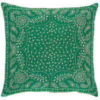 Surya IR003-2020 Indira 20 X 20 inch Green and Grey Pillow Cover thumb