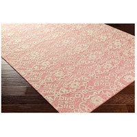 Surya ITH5003-913 Ithaca 156 X 108 inch Pink and Neutral Area Rug, Wool and Cotton ith5003_corner.jpg thumb