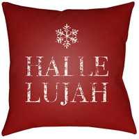 Surya JOY007-2020 Hallelujah 20 X 20 inch Red and White Outdoor Throw Pillow photo thumbnail