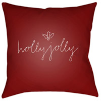 Surya JOY012-2020 Holly Jolly Ii 20 X 20 inch Red and White Outdoor Throw Pillow joy012.jpg thumb